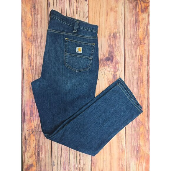 Carhartt Relaxed Fit Rugged Flex Straight Jeans 42 x 34 - Picture 3 of 8
